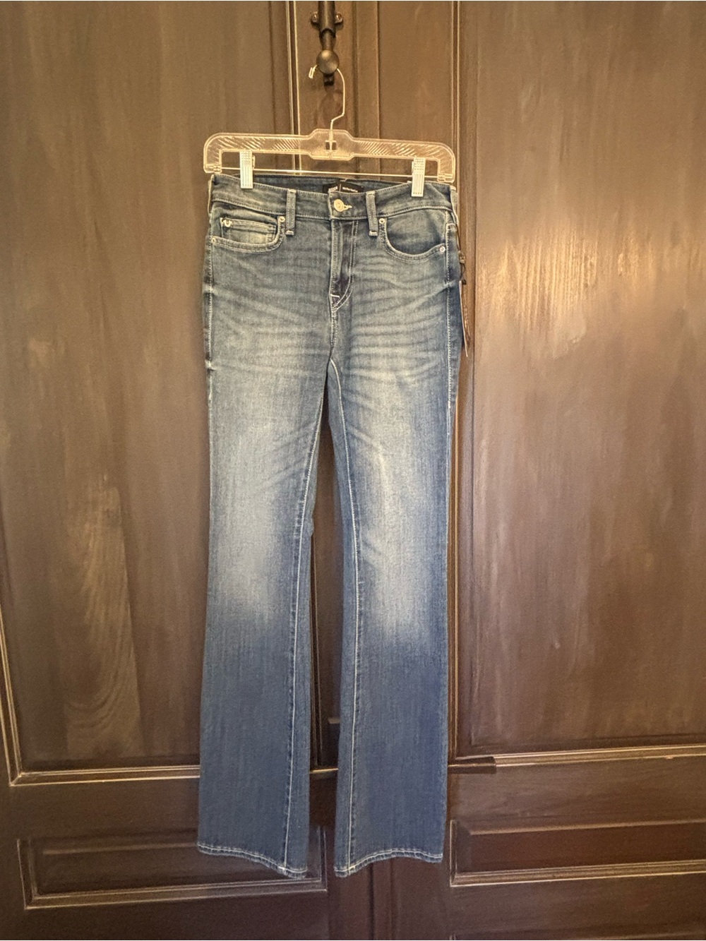 True Religion Women's Light-Mid Blue Boot Cut Jeans